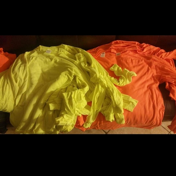 Safety Long sleeves 50Cotton/50polyester Gildan/Delta apperal/Port and company. - Picture 2 of 2